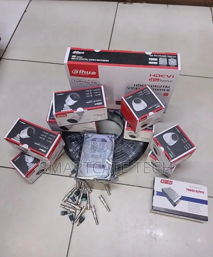 Dahua CCTV Kit 8CH With 8 High Quality Security Cameras