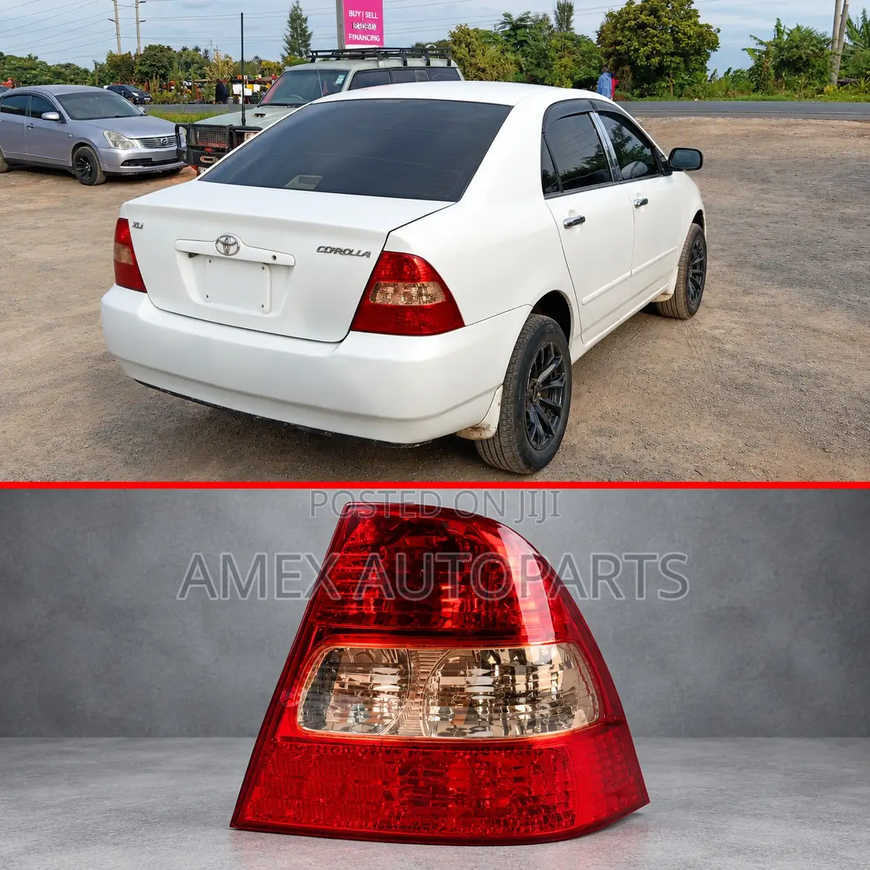 Tail Lamp Unit Toyota Corolla Saloon Nze 2001 to 2002 Model