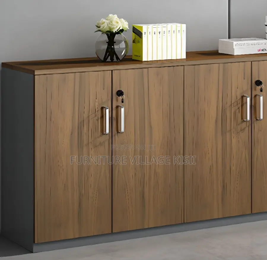 Office Furniture; Lockable 4 - Door Home Office Storage Credenza