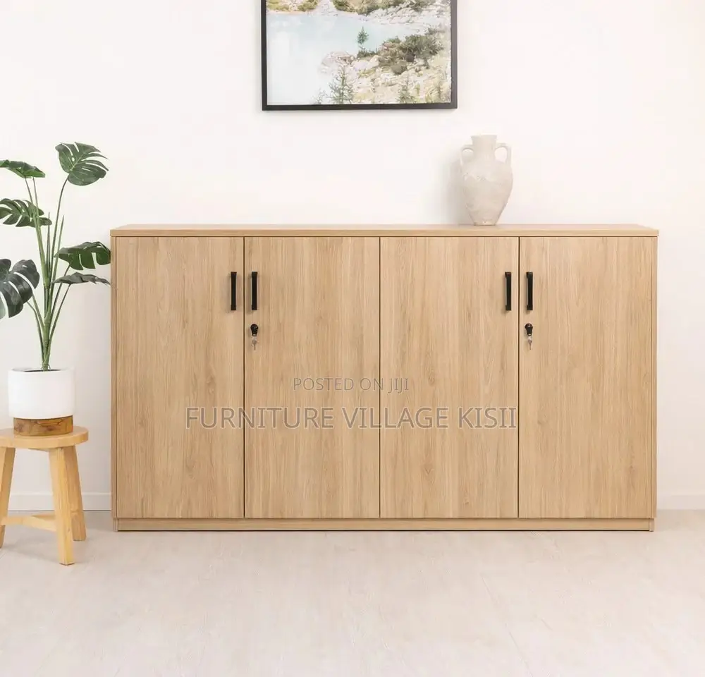Office Furniture; Lockable 4 - Door Home Office Storage Credenza