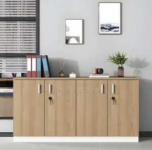 Office Furniture; Lockable 4 - Door Home Office Storage Credenza