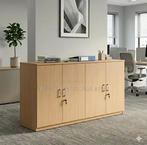 Office Furniture; Lockable 4 - Door Home Office Storage Credenza