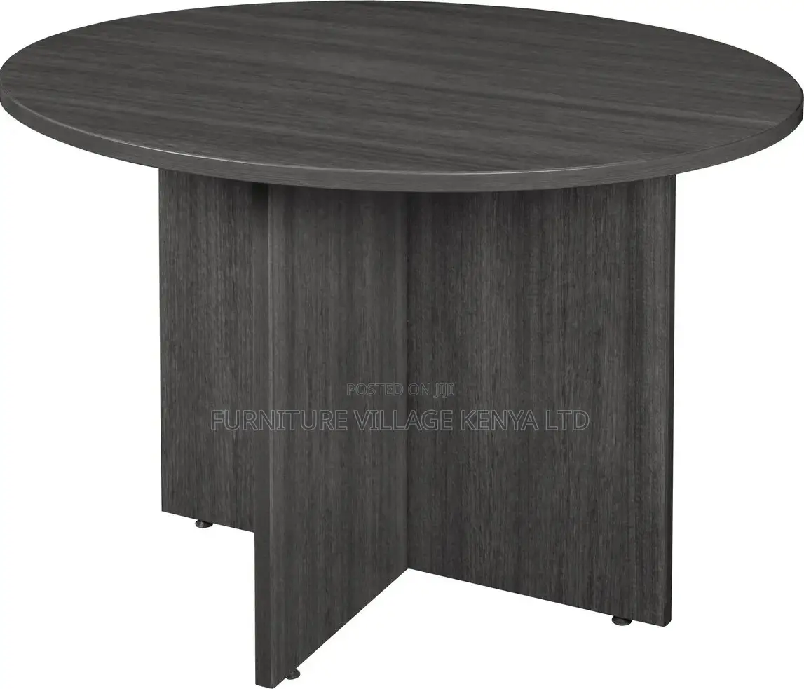 Meeting Table; Round Wooden 4 Seater Meeting Table