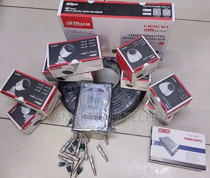 Dahua 8CH Surveillance System With Eight Dome Bullet Cameras