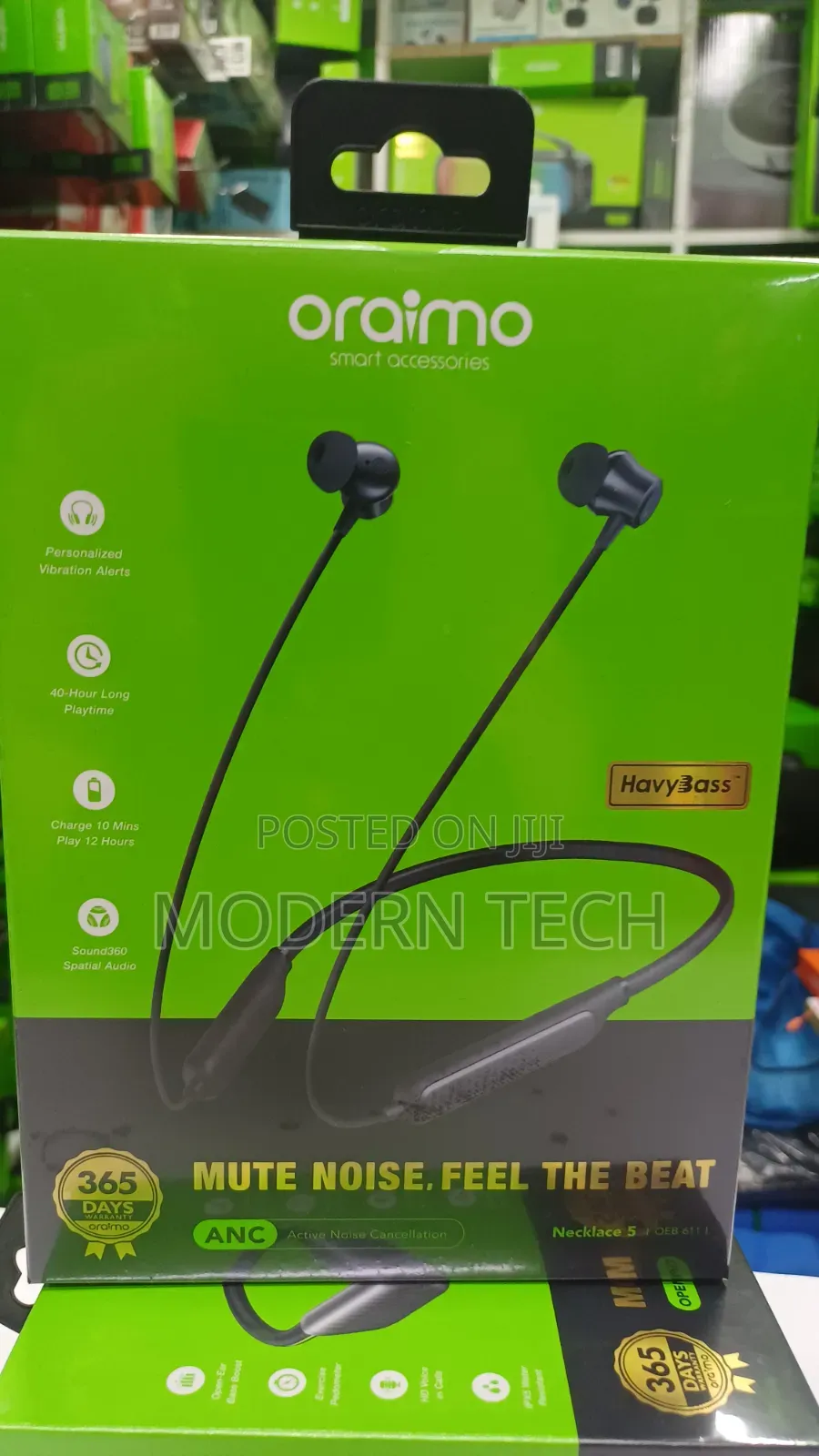 New Oraimo Necklace 5 With Active Noise Cancellation