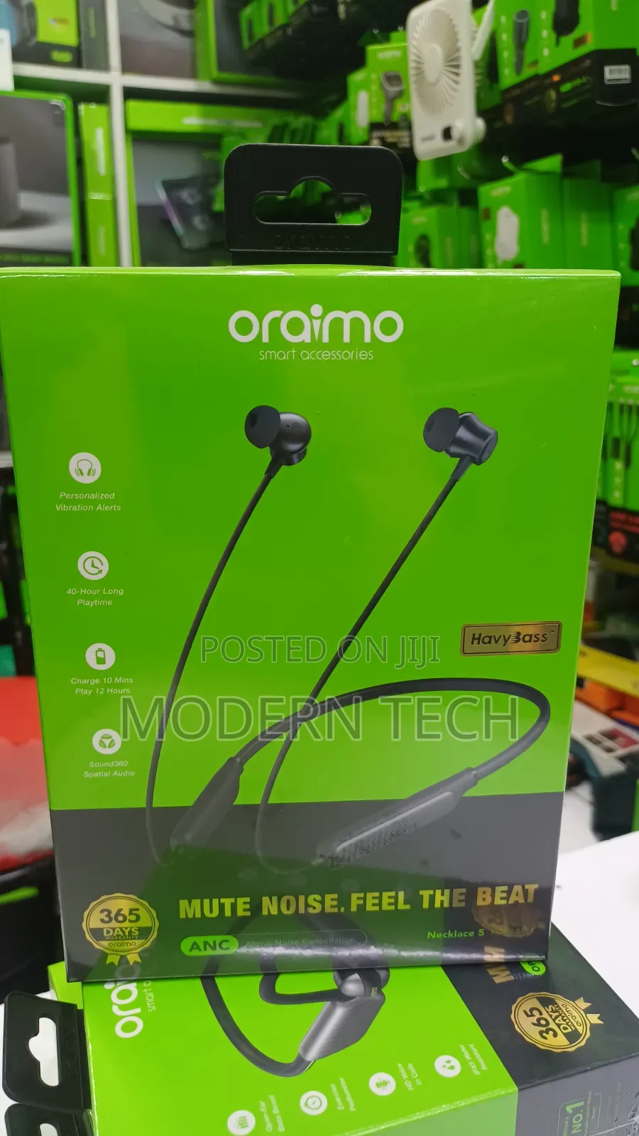 New Oraimo Necklace 5 With ANC and Vibration on Calls