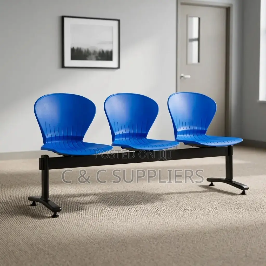 Modern 3-Seater Waiting Area Bench.
