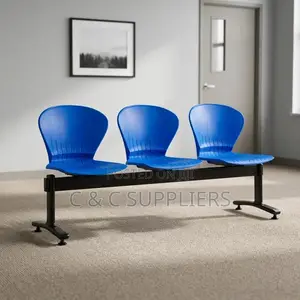Modern 3-Seater Waiting Area Bench.