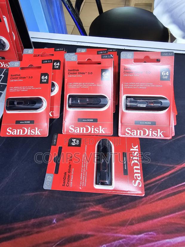 SanDisk Cruzer Glide 3.0 USB Flash Drive- 64GB - thumbnail 2