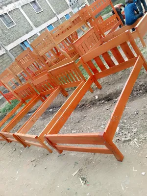 4*6 Hardwood Framed Bed. Extra Heavy Gauge Wood Framed