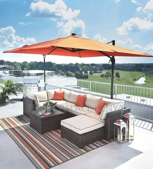 Garden Umbrella; Durable Garden Parasol for Outdoor Seating Areas