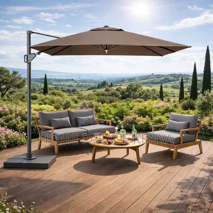 Garden Umbrella; Durable Garden Parasol for Outdoor Seating Areas