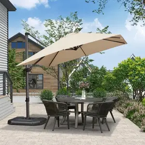 Garden Umbrella; Durable Garden Parasol for Outdoor Seating Areas