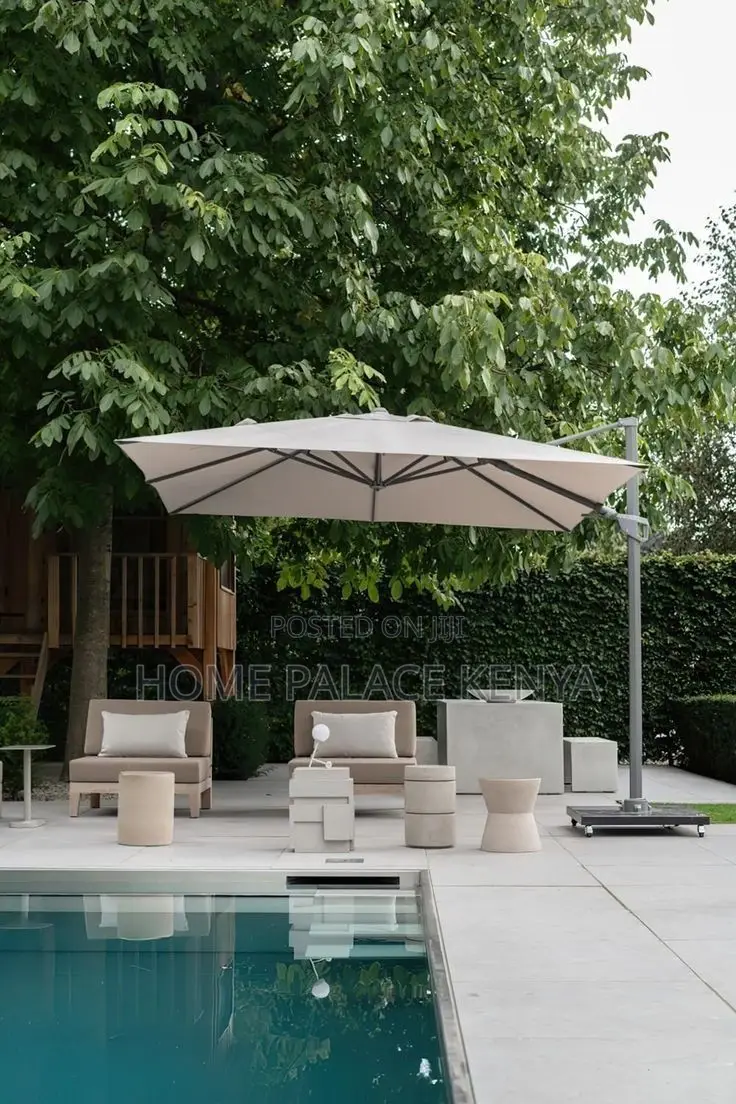 Garden Umbrella; Durable Garden Parasol for Outdoor Seating Areas