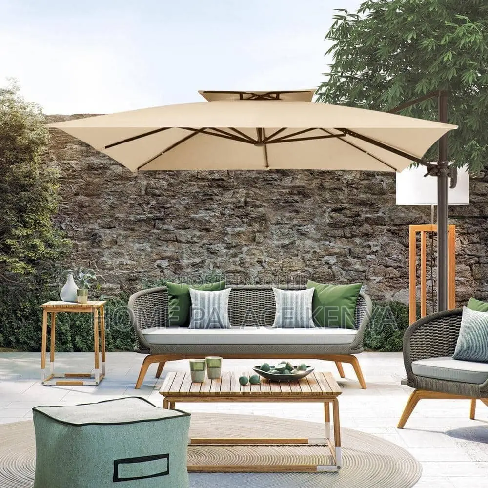 Garden Umbrella; Durable Garden Parasol for Outdoor Seating Areas