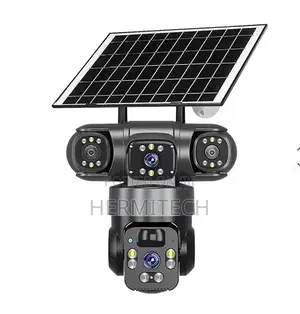 Triple Lens Outdoor 4G Solar Powered CCTV for Remote Monitoring