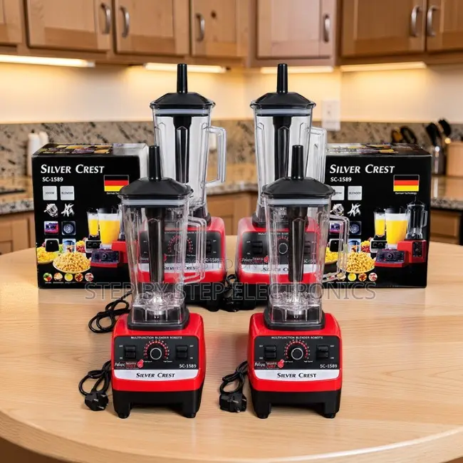 Reliable-Operation Silver Crest 2-in-1 Double Cup Blender and Grinder