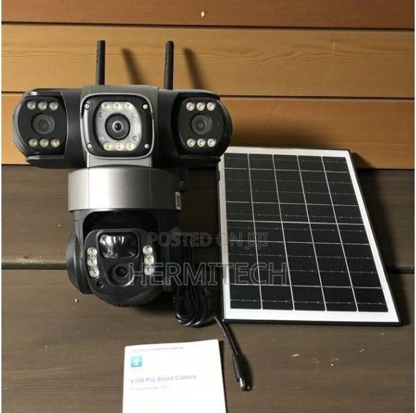 Triple Lens Outdoor 4G Solar Powered CCTV for Homes and Shops