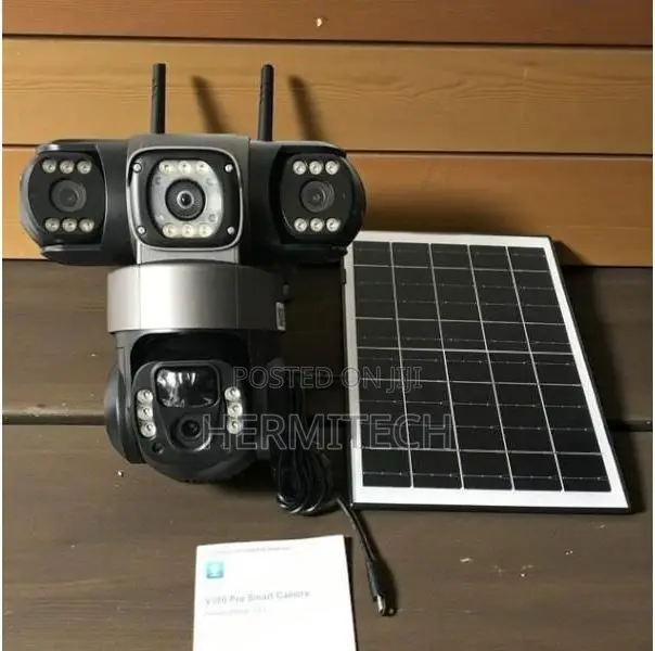 Triple Lens Outdoor 4G Solar Powered CCTV for Homes and Shops