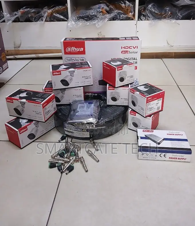 Dahua 8 Channel CCTV Kit With 8 HD Dome Bullet Cameras Home Security
