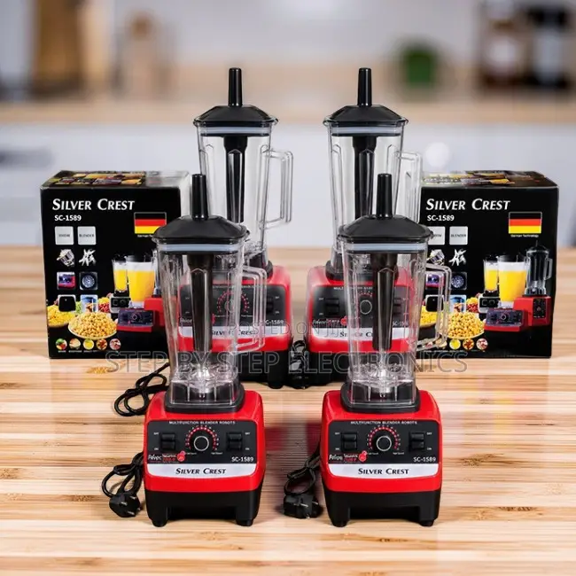 Heavy-Use Silver Crest 2-in-1 Double Cup Blender and Grinder