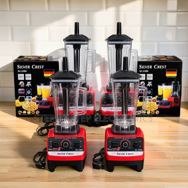 Precision-Built Silver Crest 2-in-1 Double Cup Blender and Grinder