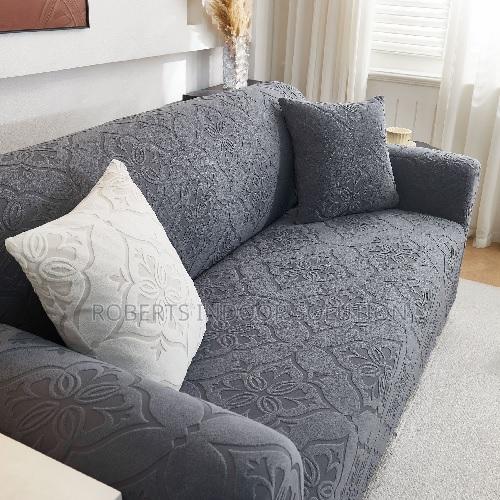 Damask Stretch Couch Cover - All Sizes