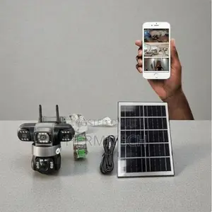 Triple Lens Outdoor 4G Solar Powered CCTV With Wireless Viewing