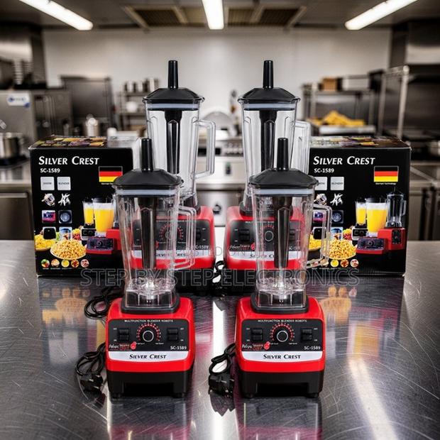 Sturdy Silver Crest 2-in-1 Double Cup Blender and Grinder