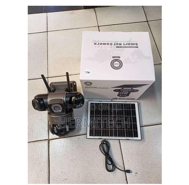 Triple Lens Outdoor 4G Solar Powered CCTV With Smart Motion Detection