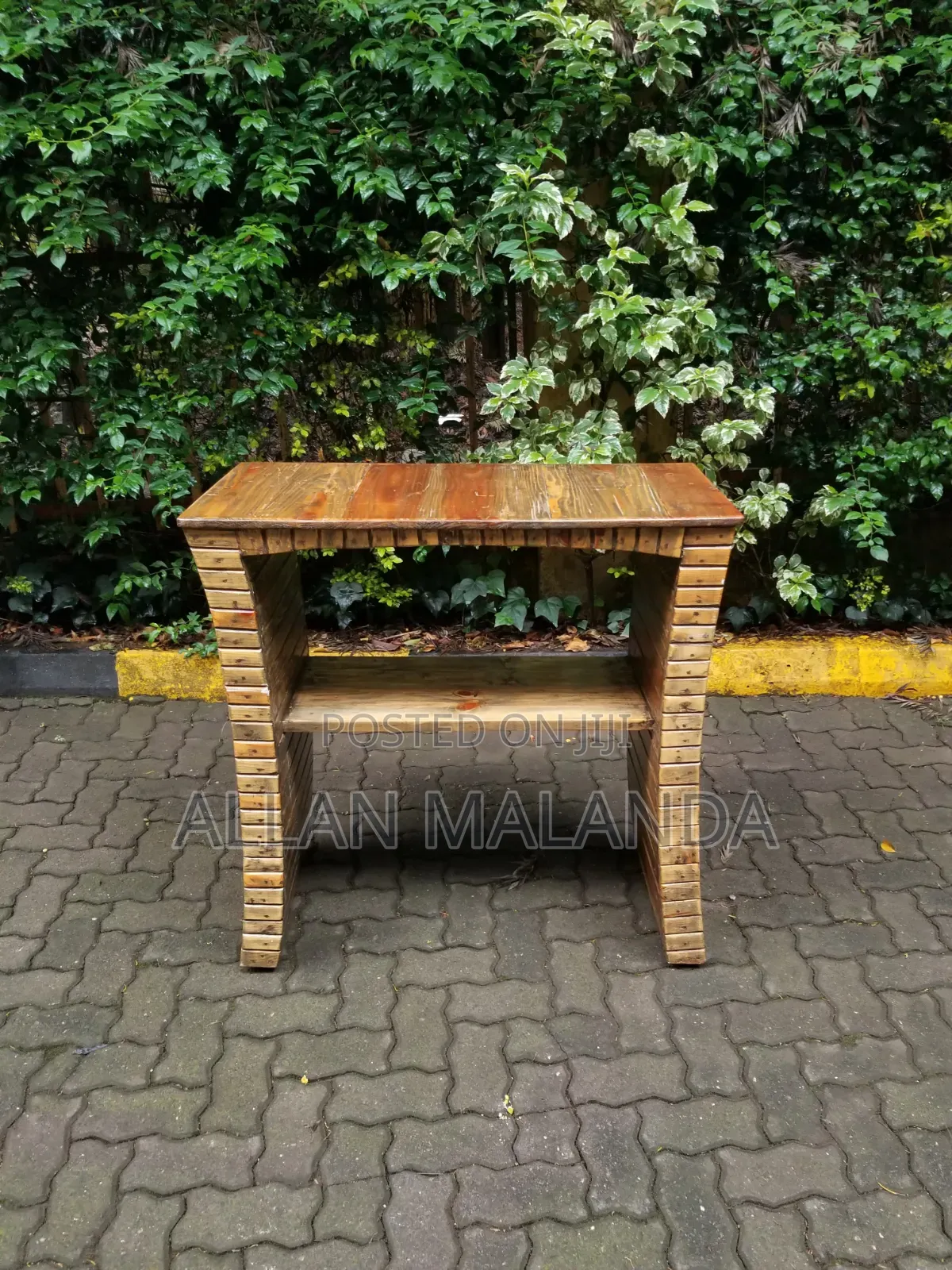 Rustic Wooden Furniture Set – 3 Pieces