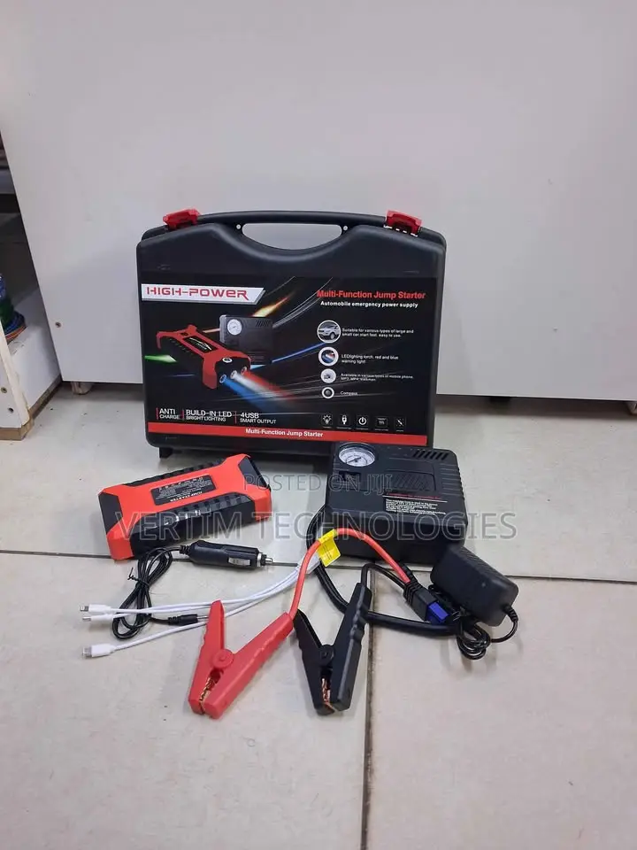 Multi-Function Car Jump Starter and Air Compressor Kit