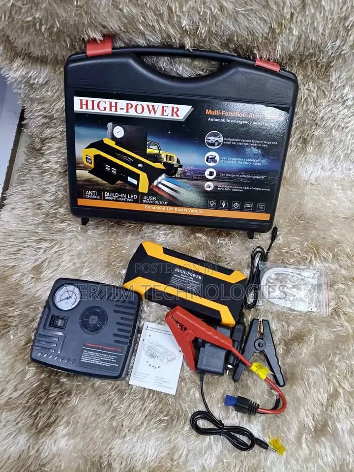 Multi-Function Car Jump Starter and Air Compressor Kit