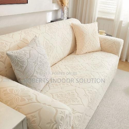 Soft Damask Couch Slipcovers - main view