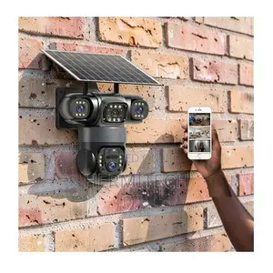 Triple Lens Outdoor 4G Solar Powered CCTV With Phone Notifications