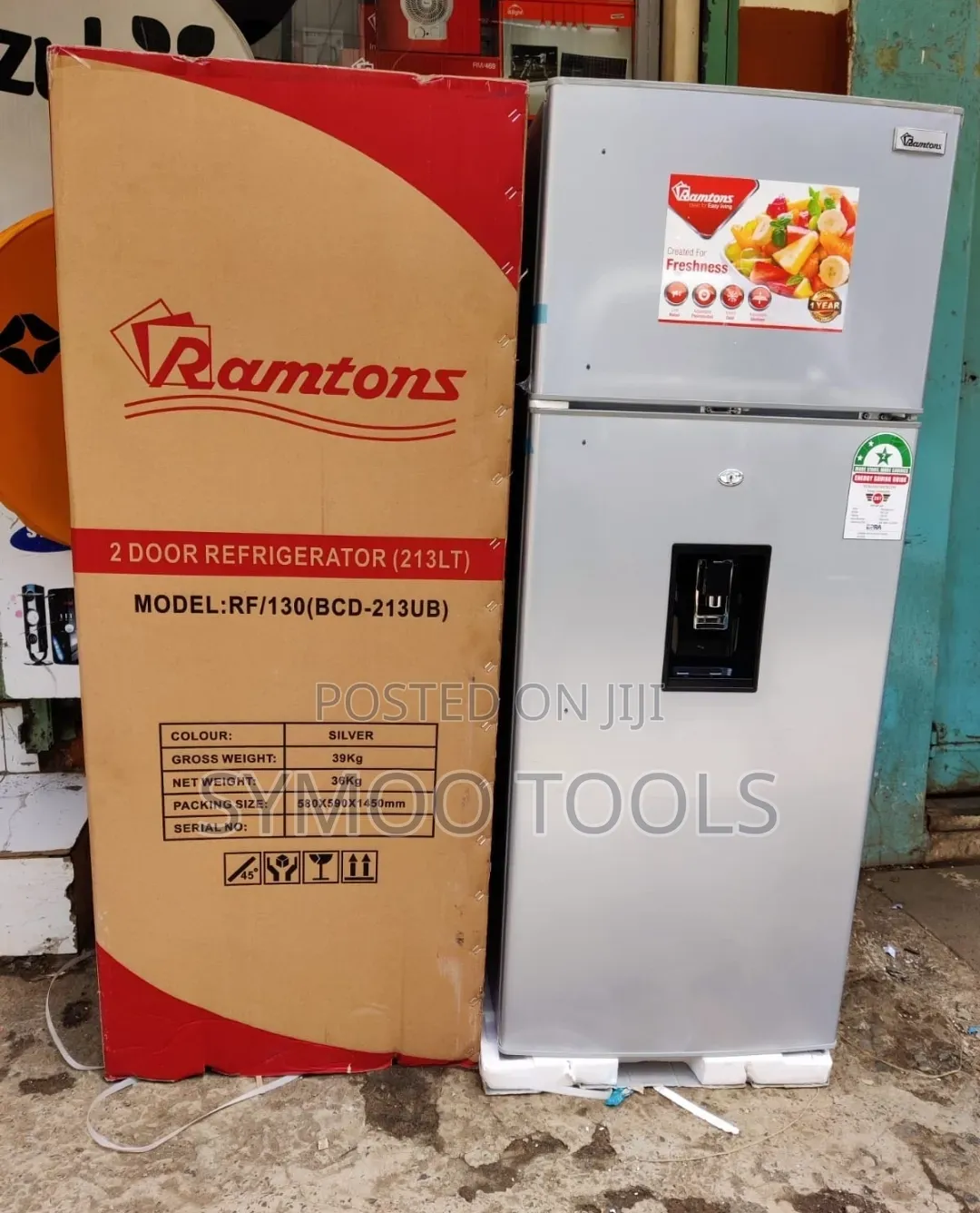 Ramtons 2-Door Refrigerator (Model: RF/130)