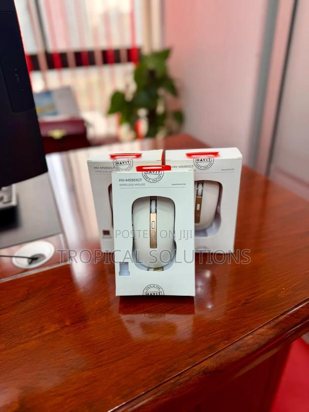 Havit HV-MS951GT Wireless Mouse White and Golden Havit Mouse