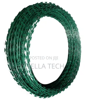 Galvanised Green 10m Razor Wire