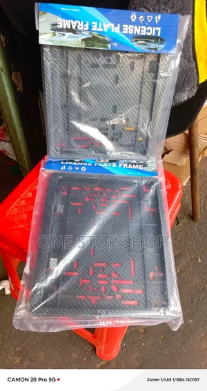 New Generation Carbon Finish Number Plates Holder in Square or Oblong
