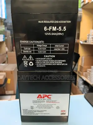 APC UPS Replacement Battery 12V 5.5Ah Valve-Regulated Lead-Acid .