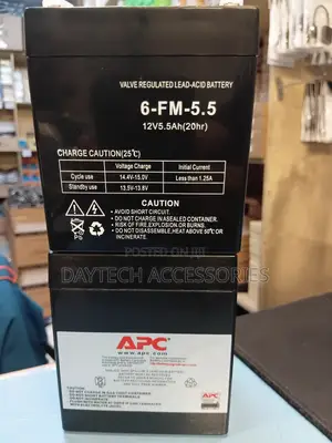 APC UPS Replacement Battery 12V 5.5Ah Valve-Regulated Lead-Acid .