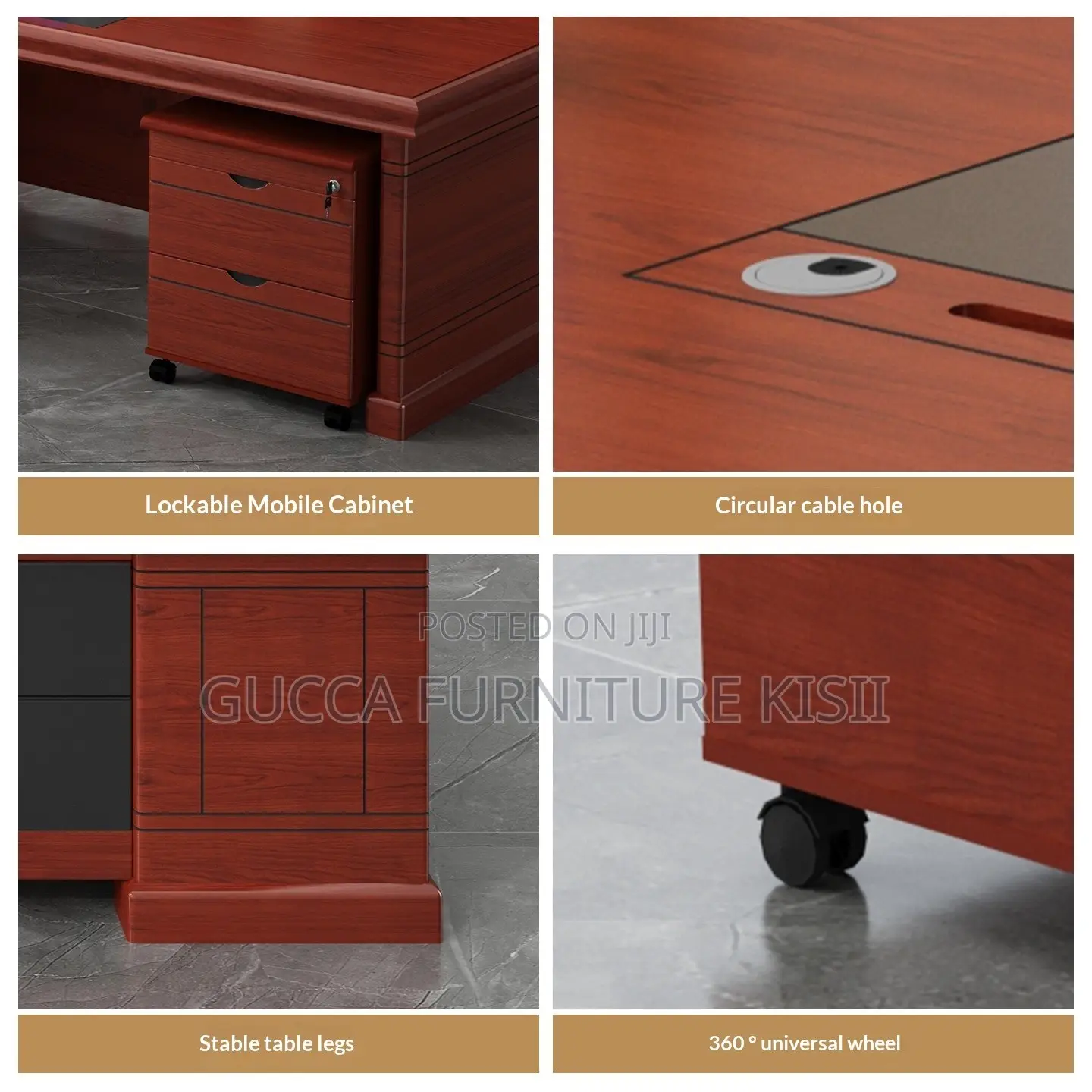 Office Table; L-Shaped 1.8 Meters Office Table