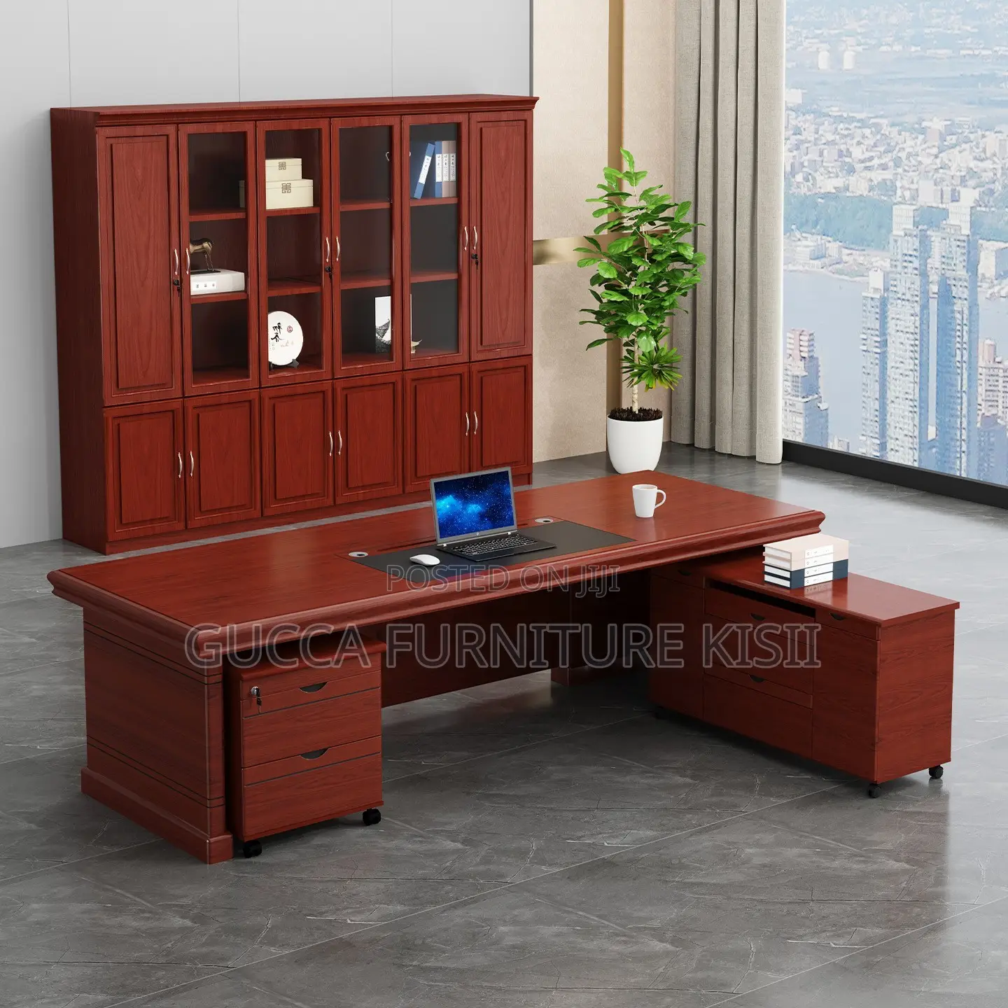 Office Table; L-Shaped 1.8 Meters Office Table