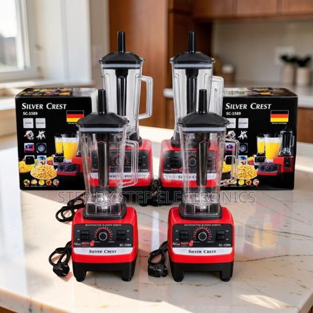 Rugged Silver Crest 2-in-1 Double Cup Blender and Grinder - main view
