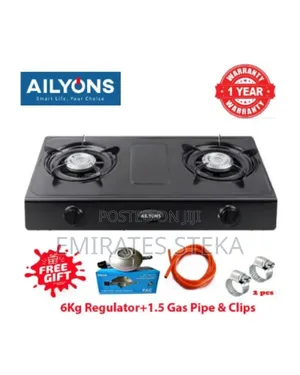Ailyons Stainless Table Top Cooker Black With Free Gift