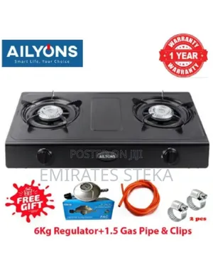 Ailyons Stainless Table Top Cooker Black With Free Gift