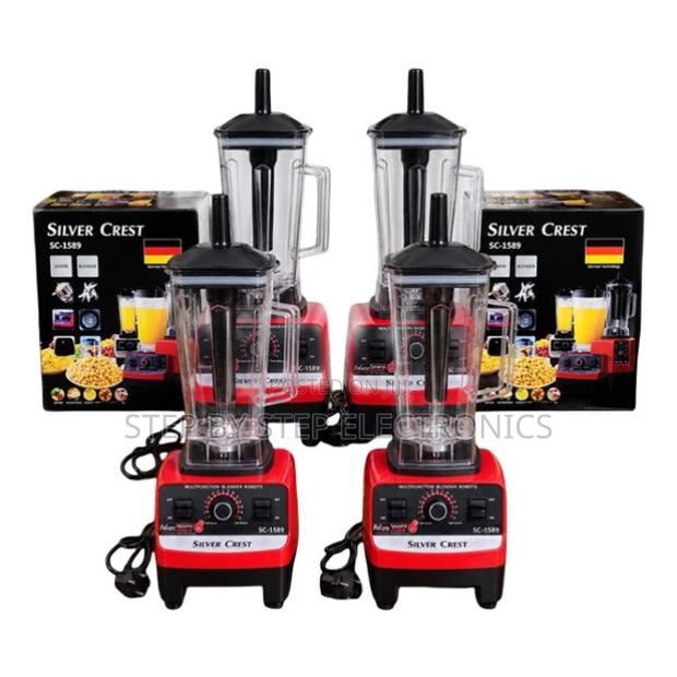 Kitchen-Ready Silver Crest 2-in-1 Double Cup Blender and Grinder