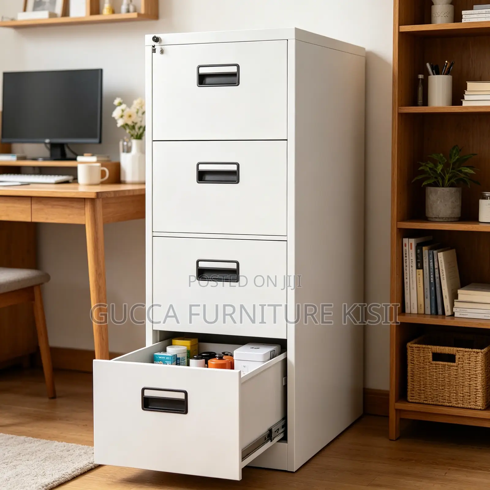 Cabinet; One Key Metallic Filling Cabinet
