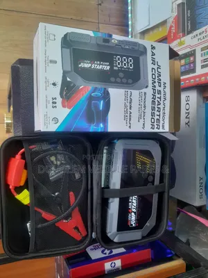 Multi-Function Jump Starter and Air Compressor/Air Pump 120,000mAh