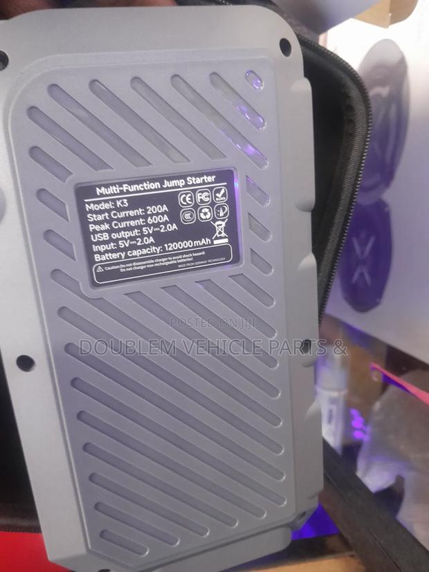 Multi-Function Jump Starter and Air Compressor/Air Pump 120,000mAh - thumbnail 2